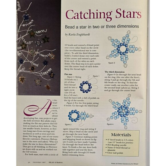 Bead & Button Magazine December 1997 String An Elegant Lariat - Picture 14 of 15